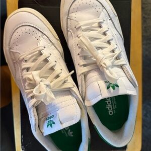 Adidas Nora White and Green Sneakers